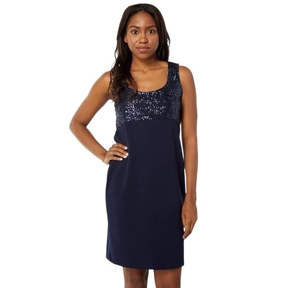 NWT Marina | Tank Sequin Dress 4 - Picture 1 of 7